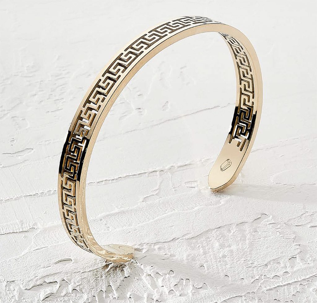 Brazalete ref Calado en oro laminado