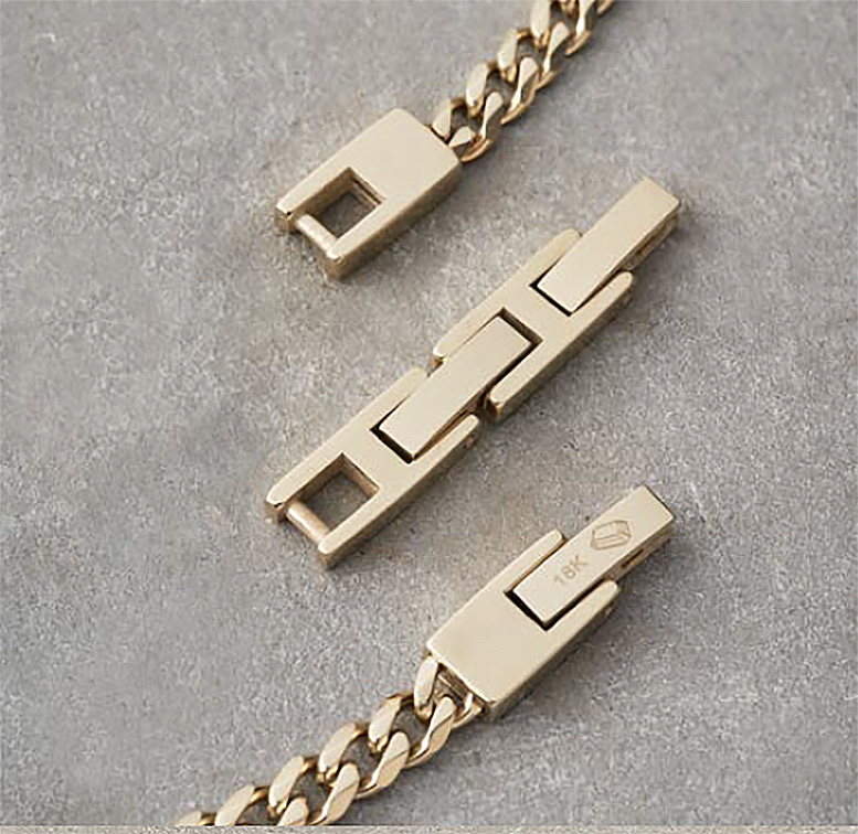 Pulso Cubano oro laminado