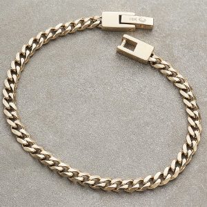 Pulso Cubano oro laminado