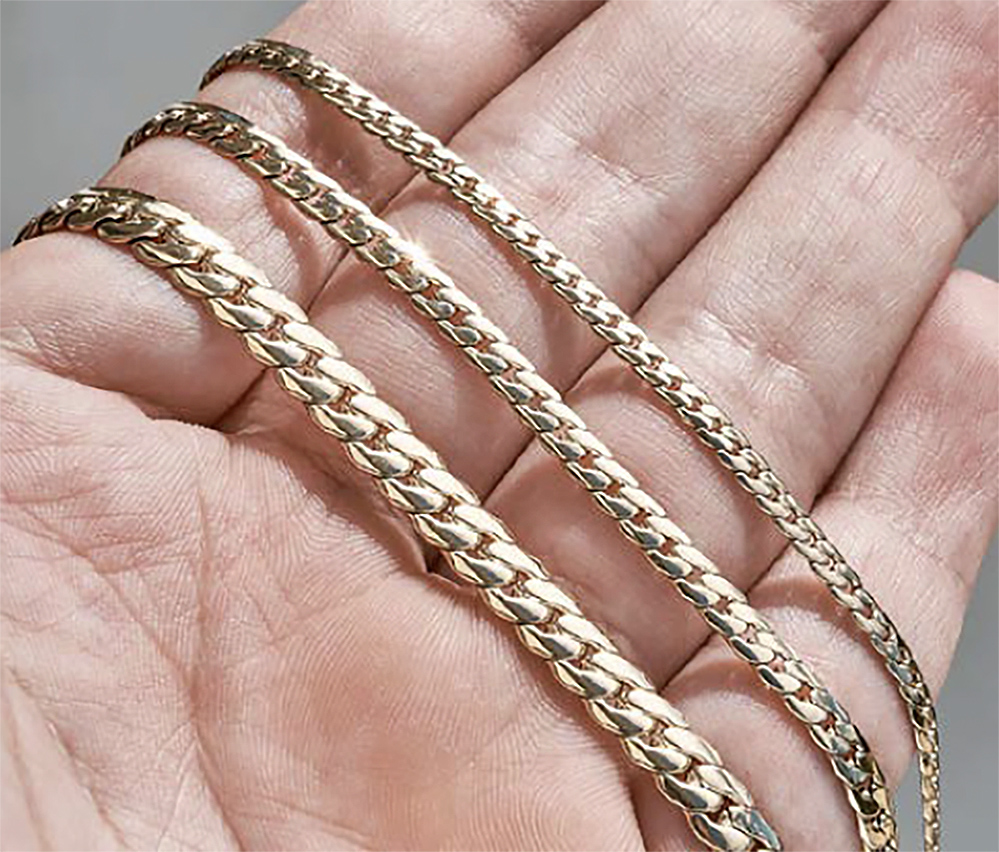 cadena de oro laminado ref serpiente