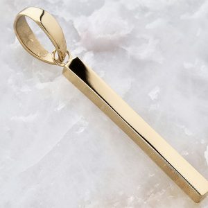 dije Barra en oro laminado
