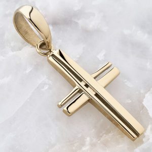 dije Cruz Calada oro laminado