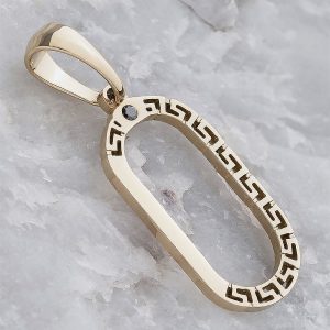 dije Hércules oro laminado