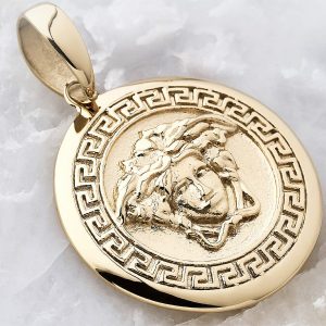dije ref Medusa en oro laminado