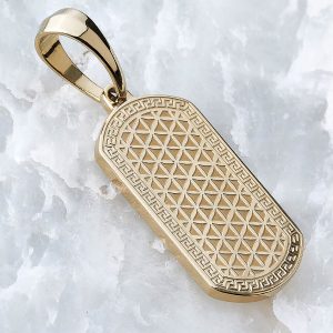 dije ref Placa Griega en oro laminado