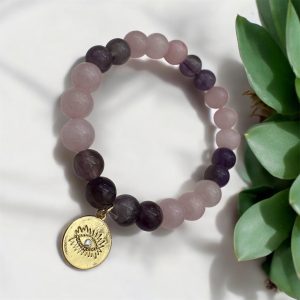 Cuarzo Rosa - Amatista - Ojo Turco